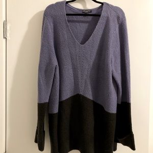 Purple/black sweater